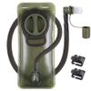 2L Hydration Bladder, Water Bladder for Hiking Backpack 2 Liter Military Green Water Storage Bag with Insulated Tube, Hydration Back Pack Replacement for Outdoor Camping Running Cycling view 1