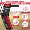 LEGEND XT420 Arrow Quiver - Quiver Arrow Holder, Archery Quiver with 3 Arrow Tube, Durable Nylon Hip Quivers with Multiple Pockets for Archery Accessories, Score Card & Tools - Left Handed, Red view 3