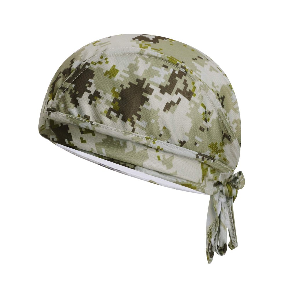 Greenery-GRE Head Tie Quick Drying Cycling Cap Headband Skull Beanie Bandanas Do Rags Breathable Moisture Wicking Pirate Hat Helmet Liner (Desert Camouflage)