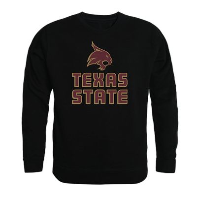 W Republic Texas State Bobcats College Crewneck Pullover Sweatshirt, Adult Unisex, Black, XX-Large - NCAA Officially Licensed Apparel