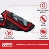 Legend XT320 Archery Quivers - Left Handed Nylon Hip Quivers with 3 Arrow Tube Cases for Target Shooting - Adjustable Waist Belt, T-Slot, Compartments for Accessories, Tools, Release Tab - Red view 4