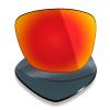 Mryok 6 Pairs Polarized Replacement Lenses for Oakley Hold On Sunglass - Stealth Black/Fire Red/Ice Blue/Silver Titanium/Emerald Green/24K Gold view 3