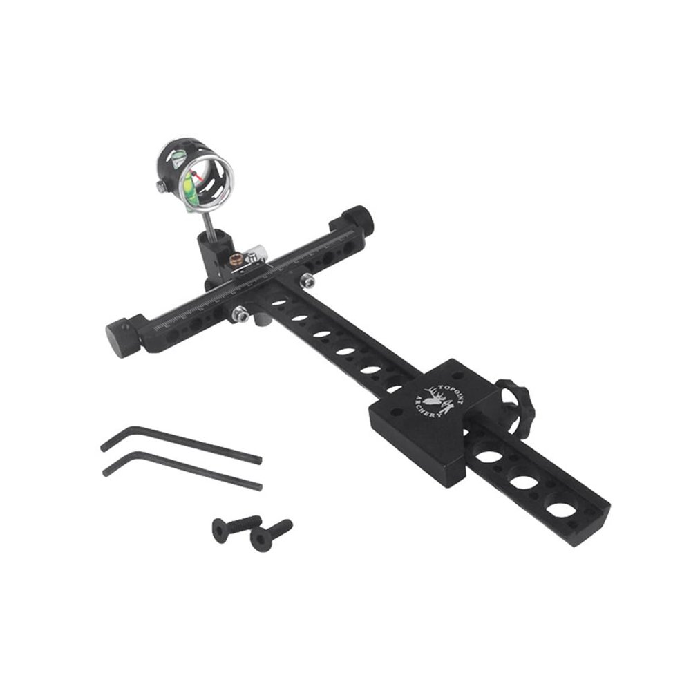 Huntinghome Archery Compound Bow Sight Single Sight Pin with Magnifying Glass Sight