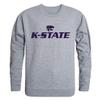 W Republic KSU Kansas State University Wildcats College Crewneck Tee T-Shirt - Heather Grey, Large view 1