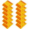 Comboss Road Reflectors 12 Pack 4 by 4 inch Street Pavement and Asphalt Stud Markers | Great for Speed Bumps Sidewalks Pedestrian Crossings Freeways and Driveways (Yellow) view 1