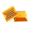 Comboss Road Reflectors 12 Pack 4 by 4 inch Street Pavement and Asphalt Stud Markers | Great for Speed Bumps Sidewalks Pedestrian Crossings Freeways and Driveways (Yellow) view 2