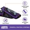Legend XT320 Archery Quivers - Left Handed Nylon Hip Quivers with 3 Arrow Tube Cases for Target Shooting - Adjustable Waist Belt, T-Slot, Compartments for Accessories, Tools, Release Tab - Purple view 4