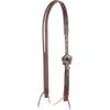 Cashel Company Chocolate Slip Ear Headstall with Guns and Roses Buckles view 1