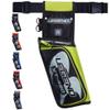 LEGEND XT420 Arrow Quiver - Quiver Arrow Holder, Archery Quiver with 3 Arrow Tube, Durable Nylon Hip Quivers with Multiple Pockets for Archery Accessories, Score Card & Tools - Left Handed, Green view 1