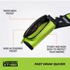 LEGEND XT420 Arrow Quiver - Quiver Arrow Holder, Archery Quiver with 3 Arrow Tube, Durable Nylon Hip Quivers with Multiple Pockets for Archery Accessories, Score Card & Tools - Left Handed, Green view 4