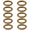 West Coast Paracord Alloy Spring Clip Carabiner (3/4 Inch, 10 Pack, Bronze)- Gate O-Ring Round Snap Clip Organizing Accessory view 1