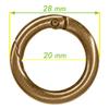 West Coast Paracord Alloy Spring Clip Carabiner (3/4 Inch, 10 Pack, Bronze)- Gate O-Ring Round Snap Clip Organizing Accessory view 2