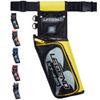 LEGEND XT420 Arrow Quiver - Quiver Arrow Holder, Archery Quiver with 3 Arrow Tube, Durable Nylon Hip Quivers with Multiple Pockets for Archery Accessories, Score Card & Tools - Left-Handed, Yellow view 1
