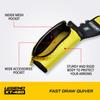 LEGEND XT420 Arrow Quiver - Quiver Arrow Holder, Archery Quiver with 3 Arrow Tube, Durable Nylon Hip Quivers with Multiple Pockets for Archery Accessories, Score Card & Tools - Left-Handed, Yellow view 4