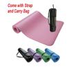 Yoga Mat with Bag and Strap Premium Slip-resistant Exercise Mat, 10mm thick, 72 x 24 inches, Perfect for Yoga, Pilates, Stretching, Floor exercise and Toning workouts (Purple) view 3