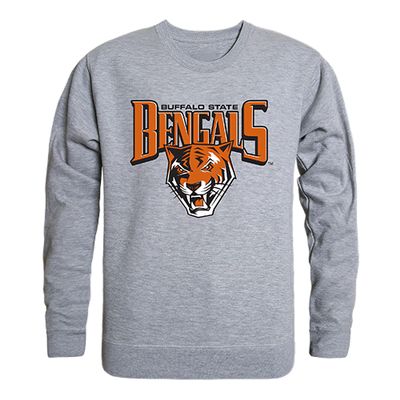W Republic Buffalo State College Bengals Game Day Crewneck Sweatshirt Heather Grey X-Large