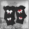 Natural Underwear Family Trip #1 Ears with Hearts V Neck T Shirts Magic Kingdom Family Matching Tees Men Women Youth Black T-Shirts Boys Large view 3