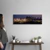 CANVAS ON DEMAND Dodger Stadium and La Skyline Lit Up At Night - Panoramic Canvas Wall Art Print by Circle Capture, Home Decor, Baseball, United States Artwork,36" x12in view 2