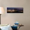 CANVAS ON DEMAND Dodger Stadium and La Skyline Lit Up At Night - Panoramic Canvas Wall Art Print by Circle Capture, Home Decor, Baseball, United States Artwork,36" x12in view 3