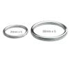 Auspichoice Marine Grade 316 Stainless Steel Key Ring Key Chain Heavy Duty Keychain Split Ring Connector for Scuba Gear BCD Attachment (20mmx5+30mmx5) view 1