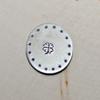 Lucky golf marker with clover leaf handmade and ready to personalize view 2