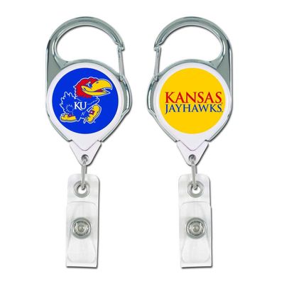 Wincraft NCAA Kansas Jayhawks Badge HolderPremium Retractable Badge Holder, Team Colors, One Size