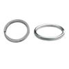 Auspichoice Marine Grade 316 Stainless Steel Key Ring Key Chain Heavy Duty Keychain Split Ring Connector for Scuba Gear BCD Attachment (30mmx5+Flat 25mmx5) view 1