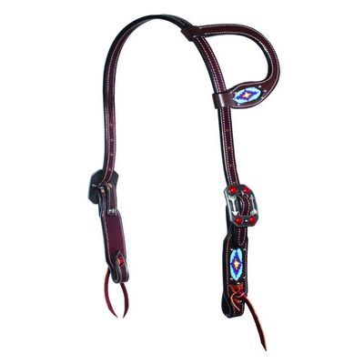 Professional's Choice PC Collection Single Ear Beaded Headstall Dark Oil