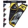 Legend XT320 Archery Quivers - Left Handed Nylon Hip Quivers with 3 Arrow Tube Cases for Target Shooting - Adjustable Waist Belt, T-Slot, Compartments for Accessories, Tools, Release Tab - Yellow view 1