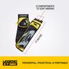 Legend XT320 Archery Quivers - Left Handed Nylon Hip Quivers with 3 Arrow Tube Cases for Target Shooting - Adjustable Waist Belt, T-Slot, Compartments for Accessories, Tools, Release Tab - Yellow view 3