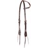 Martin Saddlery Rawhide Laced Chocolate Single Ear Headstall Chocolate view 1