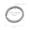 Auspichoice Marine Grade 316 Stainless Steel Key Ring Key Chain Heavy Duty Keychain Split Ring Connector for Scuba Gear BCD Attachment (20mmx5+Flat 25mmx5) view 2