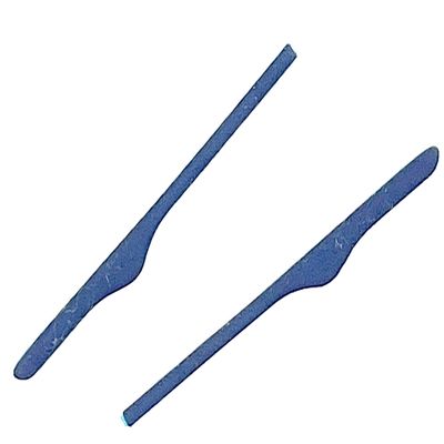 NicelyFit Replacement Temple Ear Socks for Oakley OX3122 OX3125 OX5089 OX5148 Glass Frames (Dark Blue - 1 Pair)