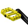 RockBros Lightweight Mountain Bike Pedals Nylon Fiber Bicycle Platform Pedals for BMX MTB 9/16" (Green) view 2