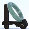 2.35"(59.7mm) China Certified Grade A Nature Hisui Jadeite Jade Light Green Women's Bangle Bracelets 9394 view 2