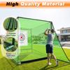 Gagalileo Golf Driving Cage Net: Heavy Duty 1 in Steel Frame - Noise Reduction Target for Backyard Garage Indoor Simulator - 7x7x7 FT High Density Hitting Swing Practice with Bottom view 4