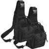 Novemkada Tactical Shoulder Bag,1000D Outdoor Military Molle Sling Backpack Sport Chest Pack Daypack Bags for Camping, Hiking, Trekking, Rover Sling (Black and Black) view 1