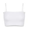ACSUSS Womens Strapless Chest Binder Breast Wrap Short Corset Tomboy Tank Tops White X-Large view 2