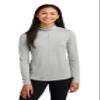 SPORT-TEK Women's PosiCharge Tri-Blend Wicking 1/4-Zip Pullover LST407, Light Grey Heather, Large view 1
