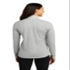 SPORT-TEK Women's PosiCharge Tri-Blend Wicking 1/4-Zip Pullover LST407, Light Grey Heather, Large view 3