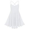 CHICTRY Kids Girls Camisole Ballet Dance Leotard Lyrical Dress with Ruffles Chiffon Skirts White 10-12 Years view 1
