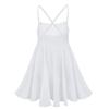 CHICTRY Kids Girls Camisole Ballet Dance Leotard Lyrical Dress with Ruffles Chiffon Skirts White 10-12 Years view 2