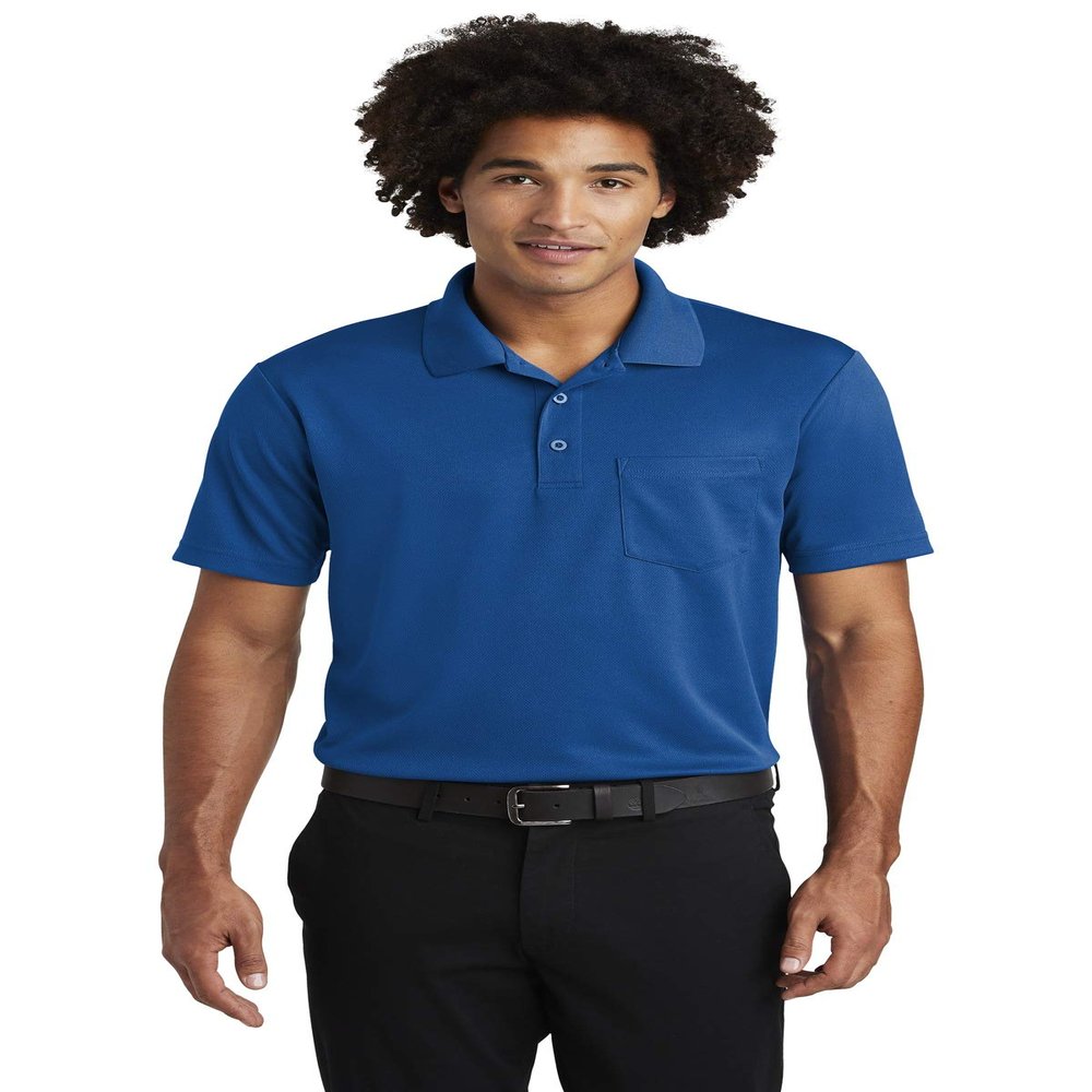 SPORT-TEK Unisex PosiCharge RacerMesh Pocket Polo True Royal