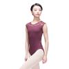 118141037 Cap Sleeve Back Hole Lace Ballet Dance Leotards for Girls Women (XL 175, Wine) view 1