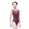 118141037 Cap Sleeve Back Hole Lace Ballet Dance Leotards for Girls Women (XL 175, Wine) view 2