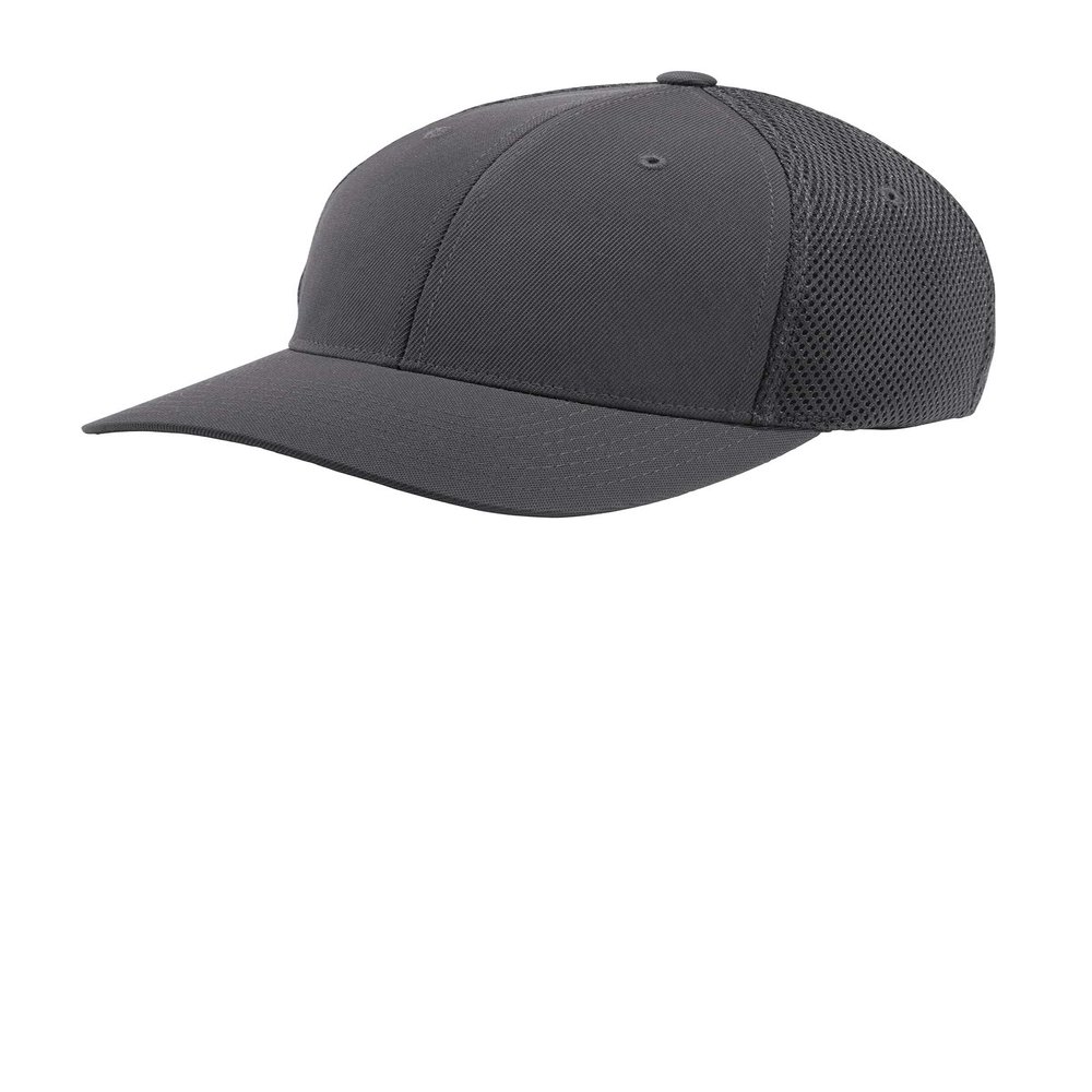 Sport-TEK Unisex Flexfit Air Mesh Back Cap, Graphite/Graphite, Large-X-Large