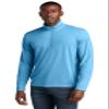 SPORT-TEK PosiCharge Tri-Blend Wicking 1/4-Zip Pullover ST407, Pond Blue Heather, Medium view 1