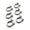 heyous 6pcs 1/5 Inch 5mm Screw Pin Anchor Shackle Stainless Steel Heavy Duty Bow Shape Load Clamp for Chains Wirerope Lifting Paracord Outdoor Camping Survival Rope Bracelets view 1