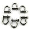 heyous 6pcs 1/5 Inch 5mm Screw Pin Anchor Shackle Stainless Steel Heavy Duty Bow Shape Load Clamp for Chains Wirerope Lifting Paracord Outdoor Camping Survival Rope Bracelets view 3
