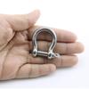 Heyous 4pcs 1/4 Inch 6mm Screw Pin Anchor Shackle Stainless Steel Heavy Duty Bow Shape Load Clamp for Chains Wirerope Lifting Paracord Outdoor Camping Survival Rope Bracelets view 2